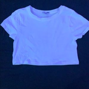 White crop top from fashion nova